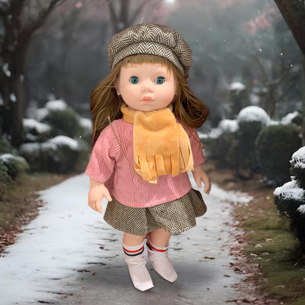 دمية كوفان الجميلة، مؤثرات صوتية، متحركة، مقاس 40 سم باللون الوردى