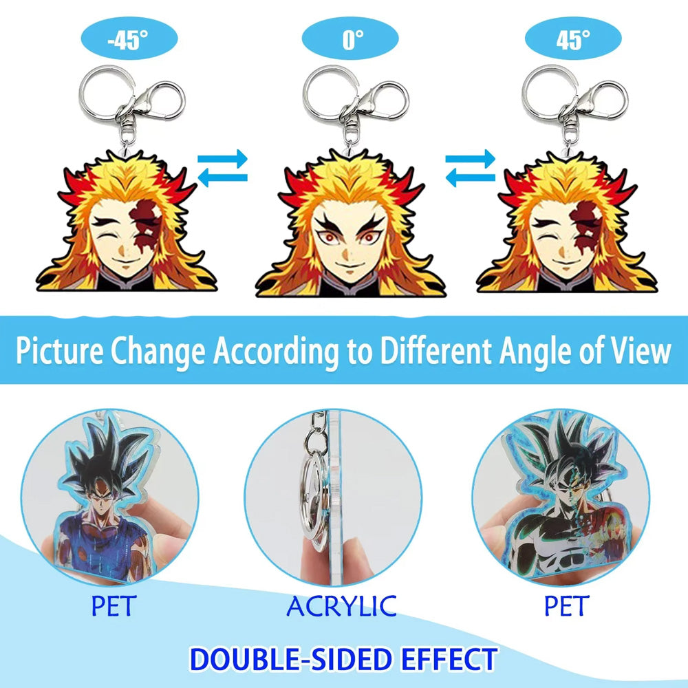 سلسلة مفاتيح متحركة ثلاثية الأبعاد لقاتل الشياطين