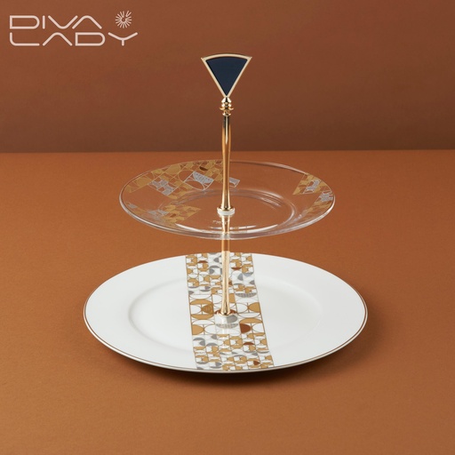 [DIVA31-22] حامل حلويات 2 دور