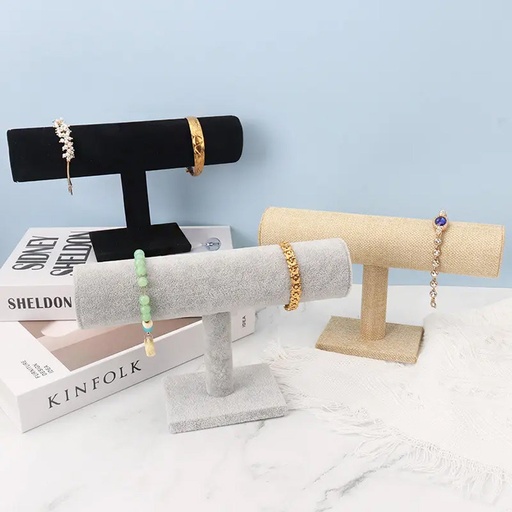 حامل عرض مجوهرات على شكل حرف T