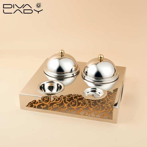 [MD-2098] حامل مزدوج مع وعاء للبذور