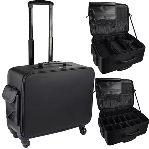 [3151-ZP03] حقيبة مستحضرات تجميل كبيرة الحجم على عجلات