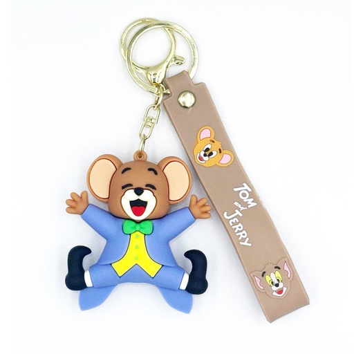 [AL108-105] سلسلة مفاتيح من السيليكون المطاطي ثلاثية الأبعاد على شكل رسوم متحركة