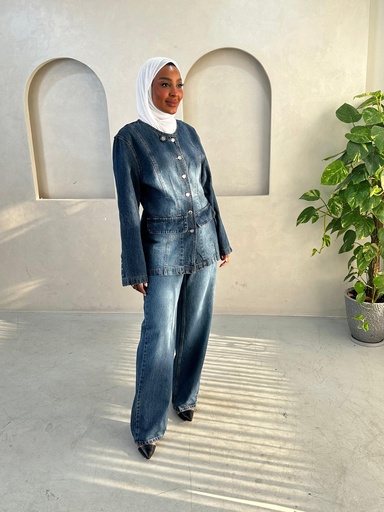 بدلة جينز 2 جيب